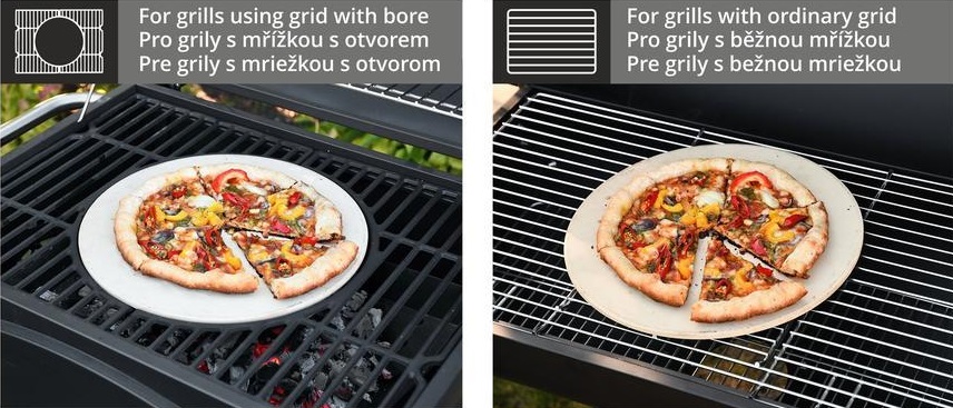 Grilovací plát kulatý PIZZA 31 cm c